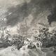 B. West, naval battle: Battle of the Hougue, engraving, eighteenth century
