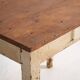 Antique white solid wood table (c.1920) #8