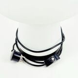 Large Space Age Mushroom Opaline Glass Table Lamp from Limburg, 1960s/1970s