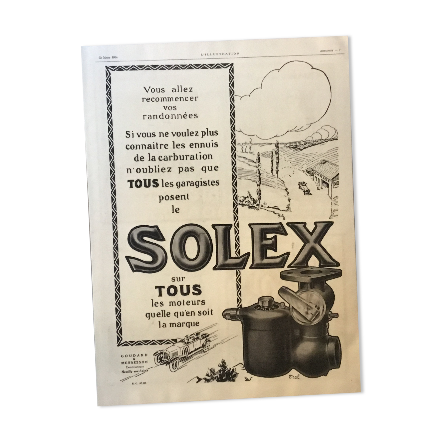 Vintage advertising to be framed