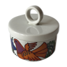 Pot with lid in porcelain "Acapulco".