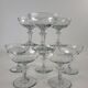 Set de 8 coupes à champagne en verre XIXeme