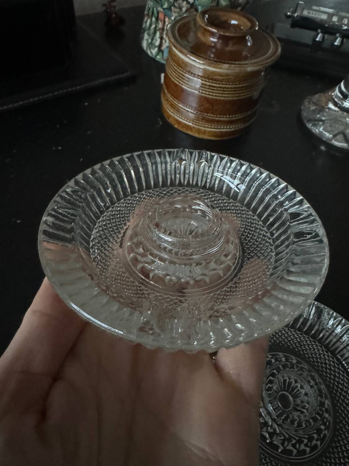 Glass candle holders