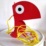 Design toucan lamp carmine blue