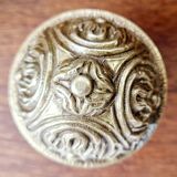 1950s mahogany wood wall shelf