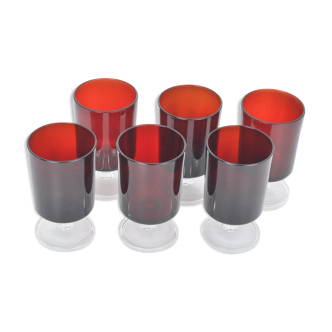 Verres à eau Arcoroc rubis