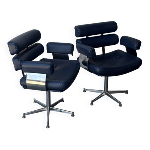 Paire de fauteuils lounge - italiens
