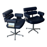 Pair of Italian Space Age lounge chairs, 1970.