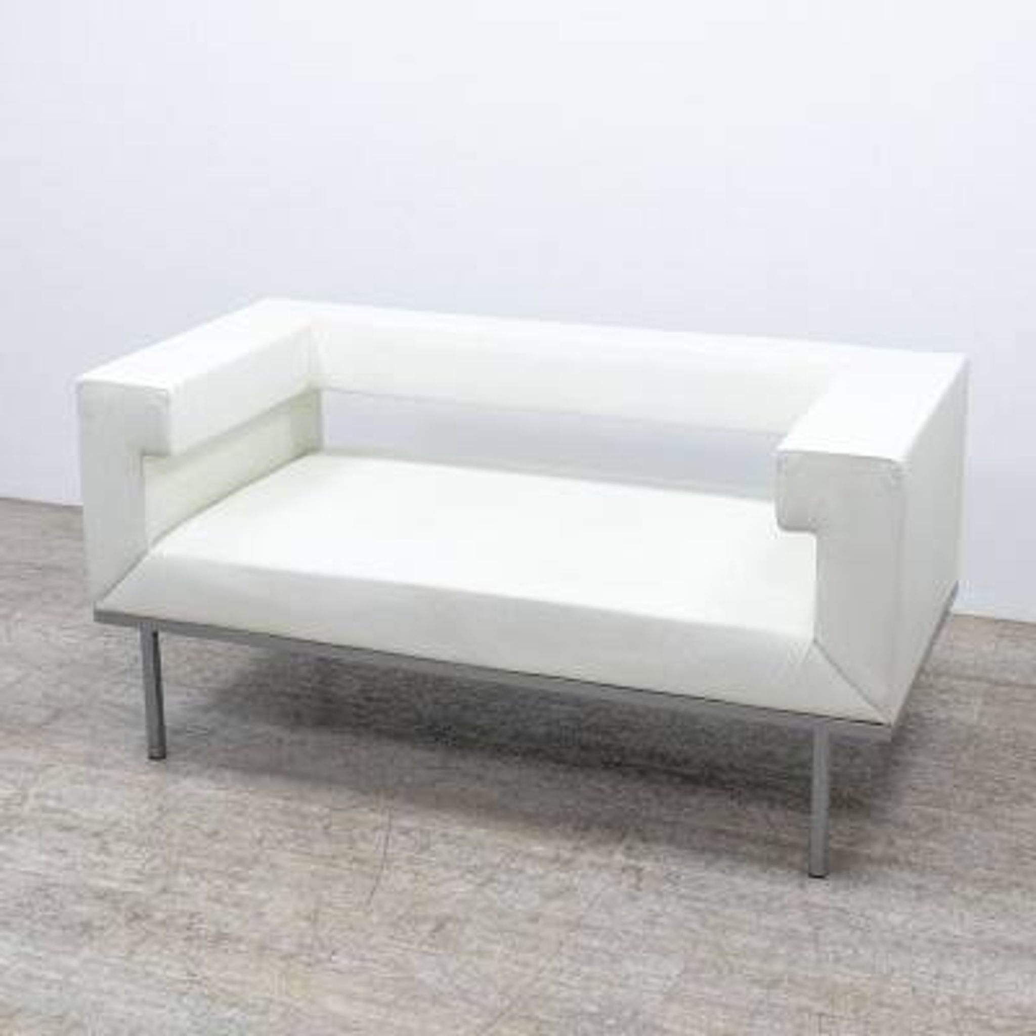 Canapé en cuir blanc klöber