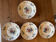 Lot de 4 assiettes fleuries
