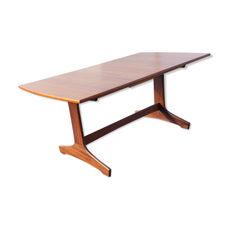 Teak central extension table circa 1960