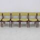 1960s Erik Buch Set of Six Restored Teak Dining Chairs, Denmark