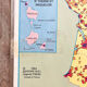 Vintage school map of France, mid-year 1984