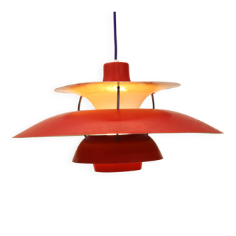 The genuine Danish item - PH5 pendant - original red colour - Louis Poulsen