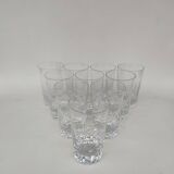 10 baccarat crystal goblets, Cassino model, circa 1970.