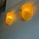 Pair of vintage murano wall lamps, zonca italy 1970