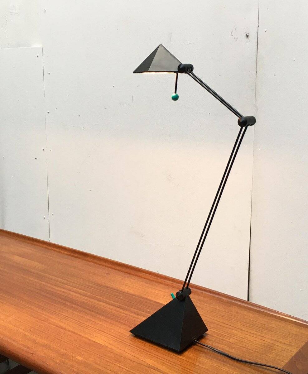 Vintage German postmodern table lamp by Lungean + Pellmann for Brilliant Leuchten