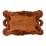 Indochinese Solid Wood Plateau - Dragons - epoch : Art Nouveau