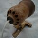 Clip spot in beige lacquered metal, industrial style, late 60s