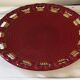 Plat ajouré Saint-Clément par Blanche Letalle mid-Century D 35 cm