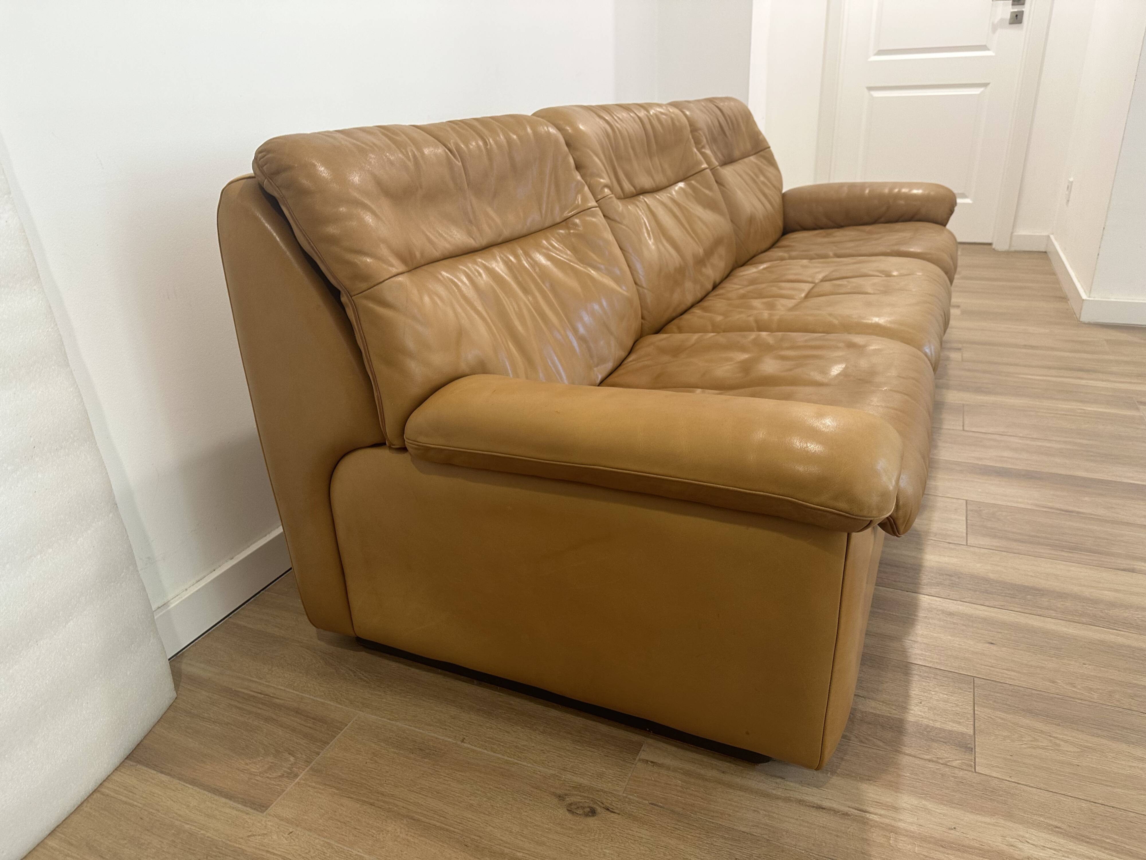 De Sede Leather Sofa Switzerland 1980s