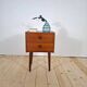 Vintage teak bedside table – Denmark, 1960s
