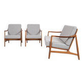Midcentury Danish sofa set in oak and teak by Tove & Edvard Kindt-Larsen for France & Daverkosen - w
