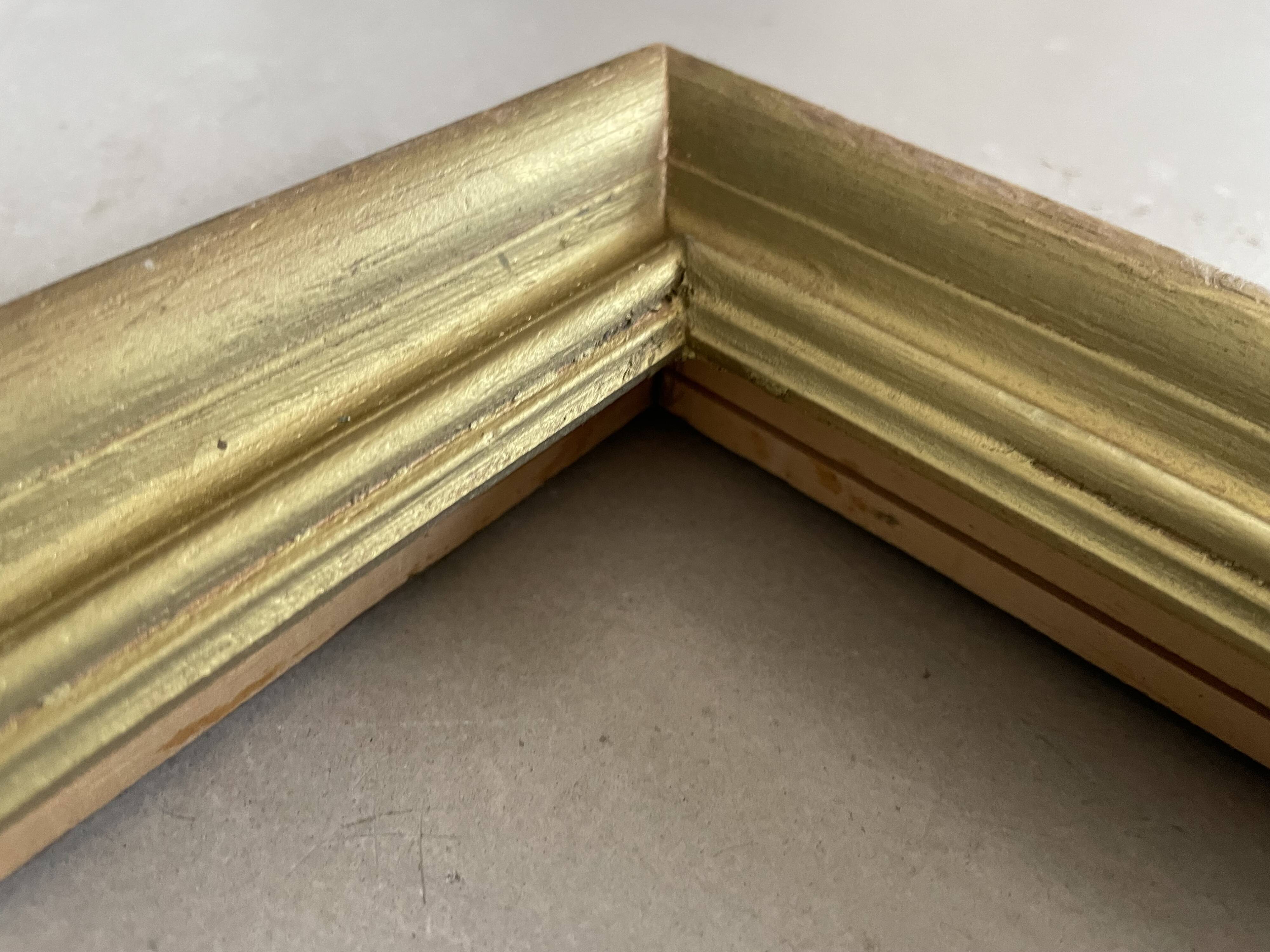 Golden wooden frame 45x68cm