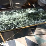 Green marble coffee table