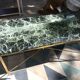 Green marble coffee table