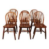 Série De 6 Chaises Windsor Du 19° Siècle