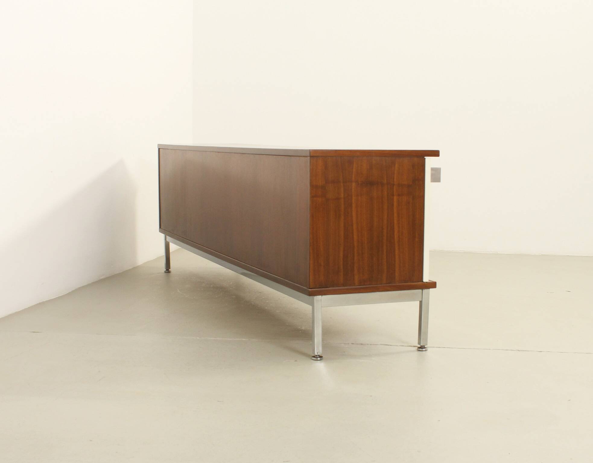 Sideboard of three sliding doors published by Airborne, France, 1960s.