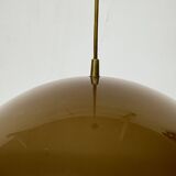 Mushroom hanging lamp brown , 1970s