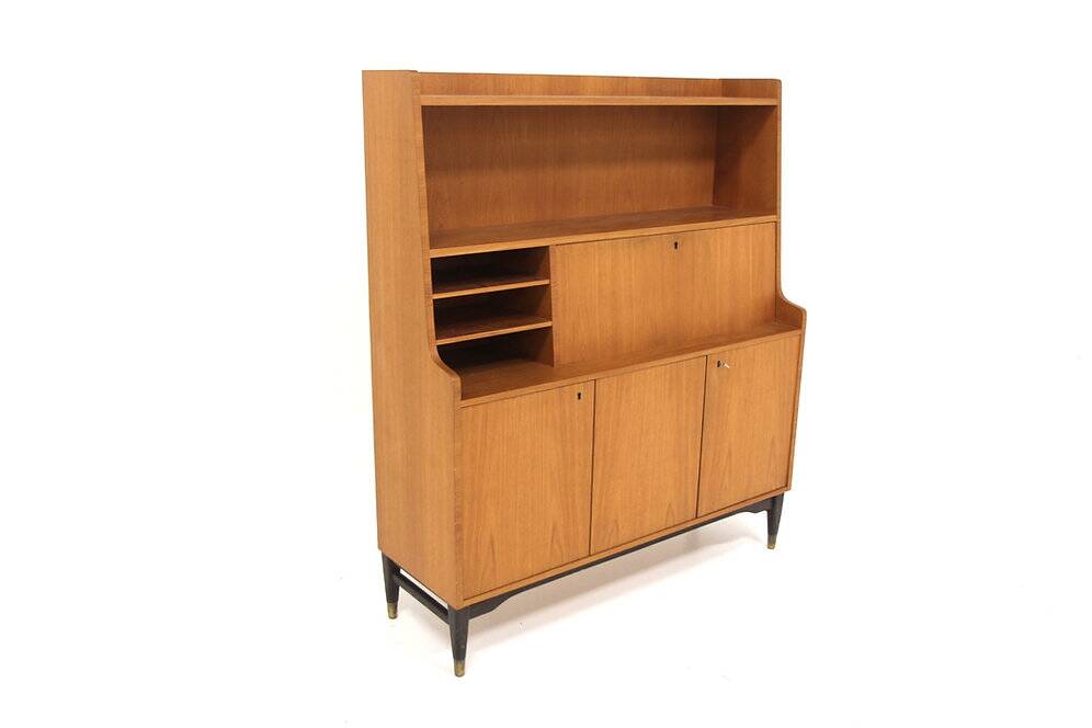 Scandinavian teak secretary, BB/WG, Finland, 1950