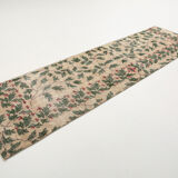 2x9 Vintage Floral Runner Rug, 77x271Cm