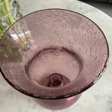 Pink glass photophore by Biot