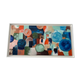 Acrylic paint on canvas frame 40x80