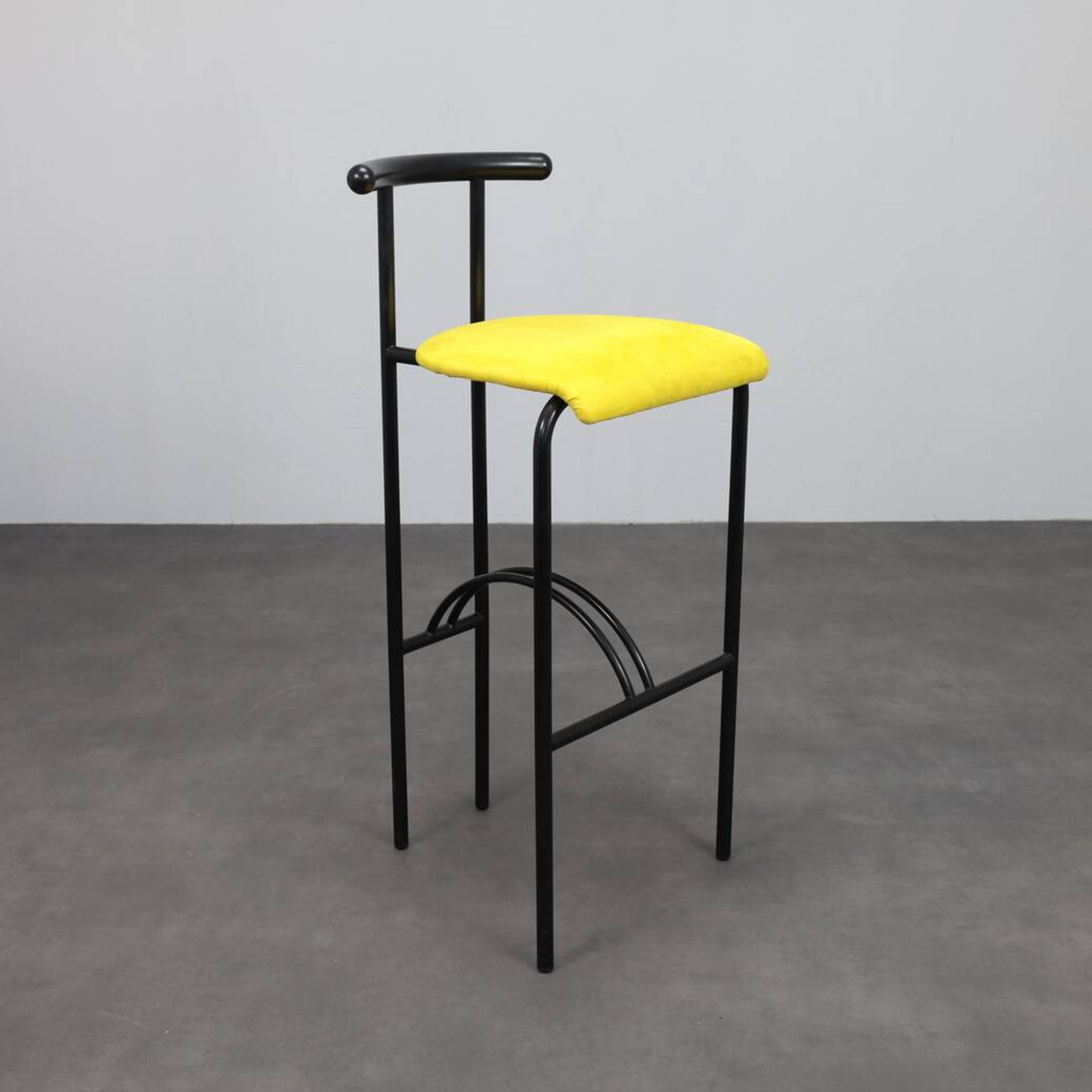 Set of 4 postmodern barstools, Italy, 1980s