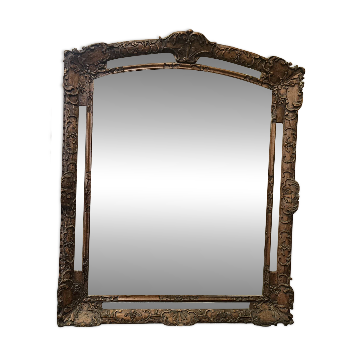 18th-century period mirror in carved wood, Louis XV style