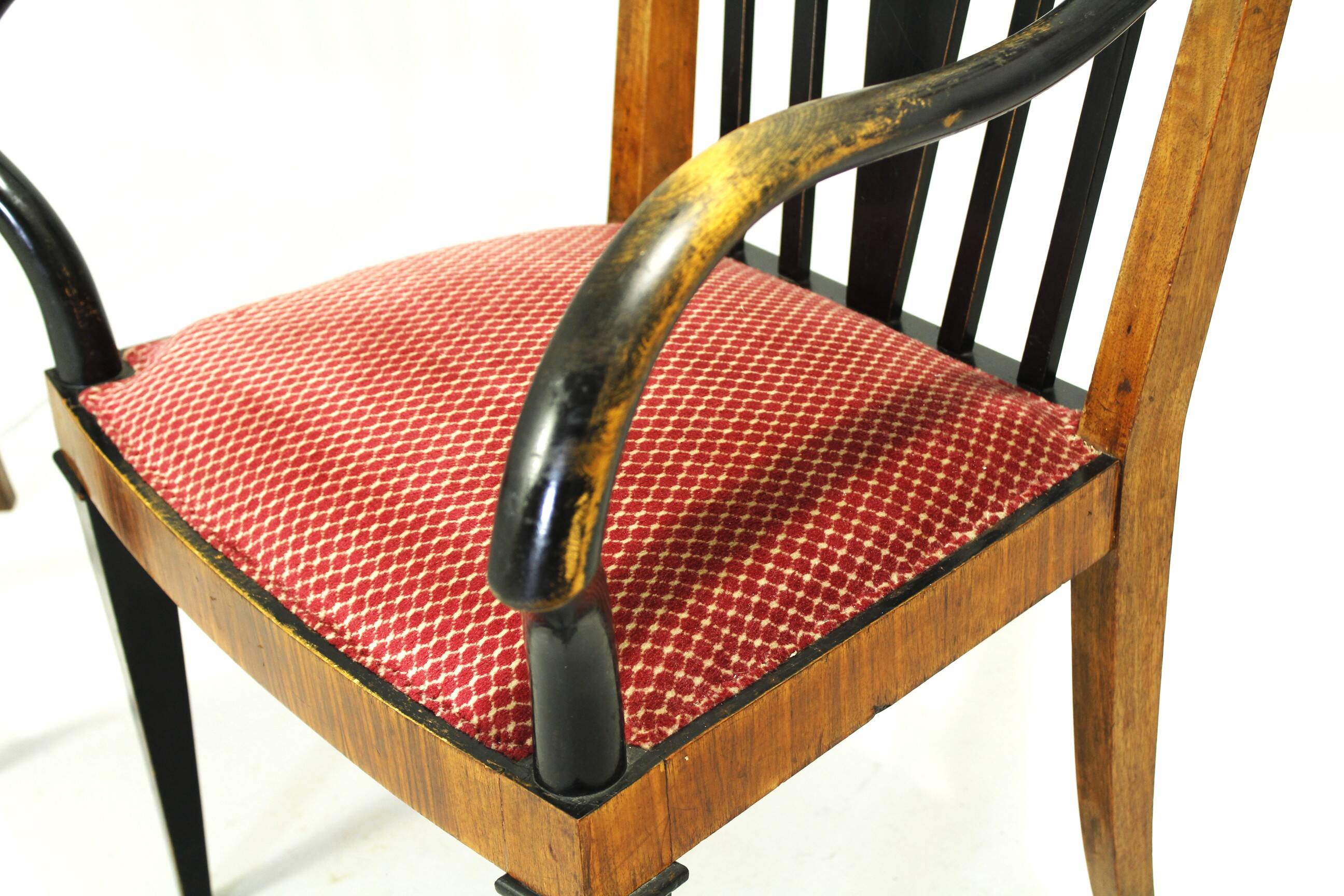Pair of Large Palace Armchairs, Art Deco, Austria 1920