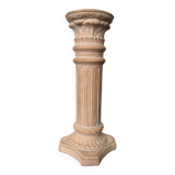 Antique style ceramic candle holder