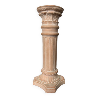 Antique style ceramic candle holder