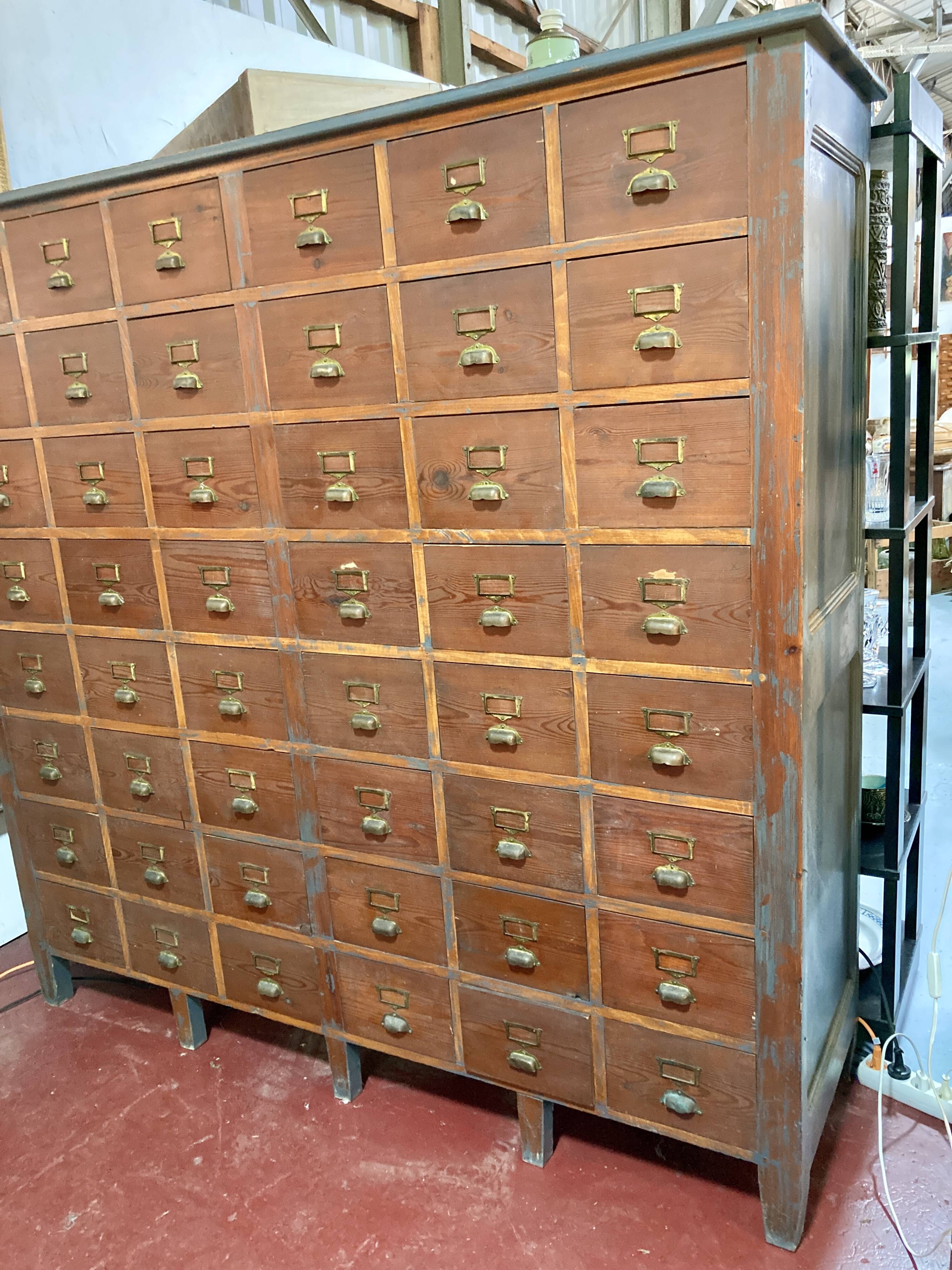 Trade furniture - 48 drawers - L 181 x H 174