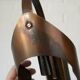 Brutalist sconce vintage wall lamp space age copper lamp 1970 light fixture