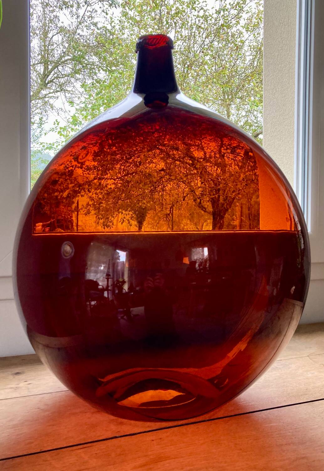 Amber antique demijohn 50L
