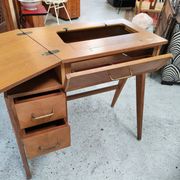 Bureau d'appoint vintage années 1950 à pieds compas