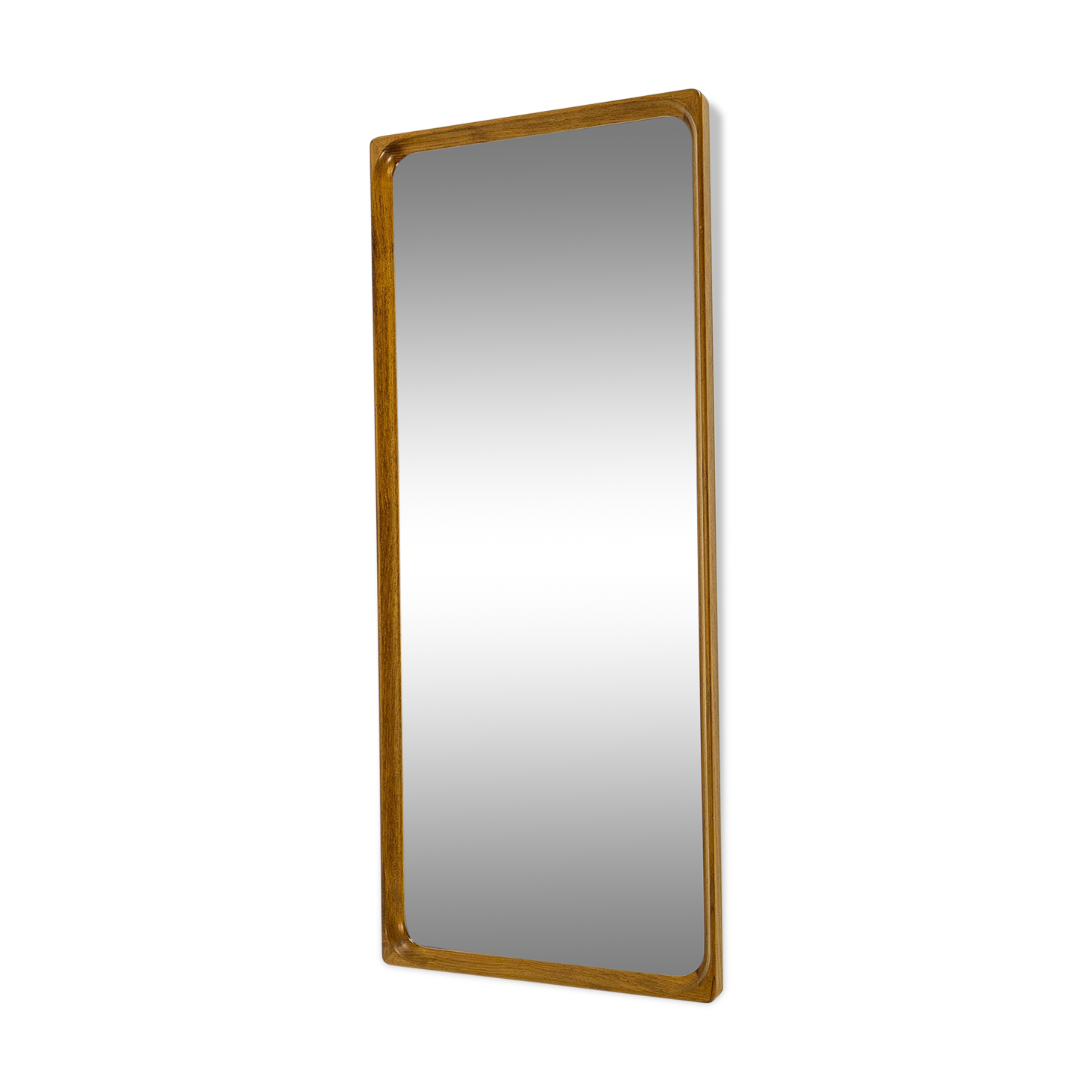 Teak mirror from Glasmäster Markaryd, 1960s - 105x45cm