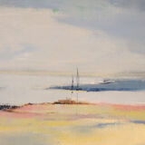 Oil painting on canvas "Evening Depth" by Adry Novoli