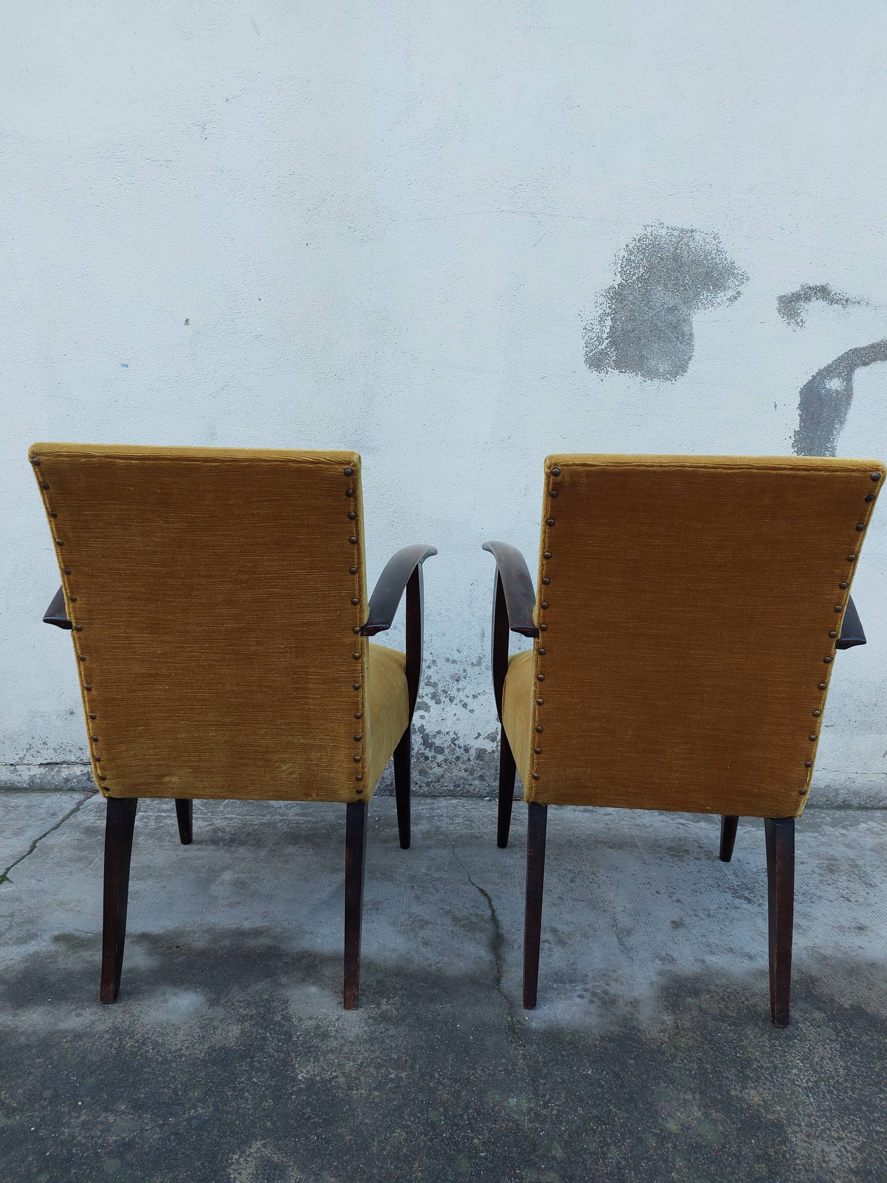 Paire de fauteuils bridge Art déco 1930