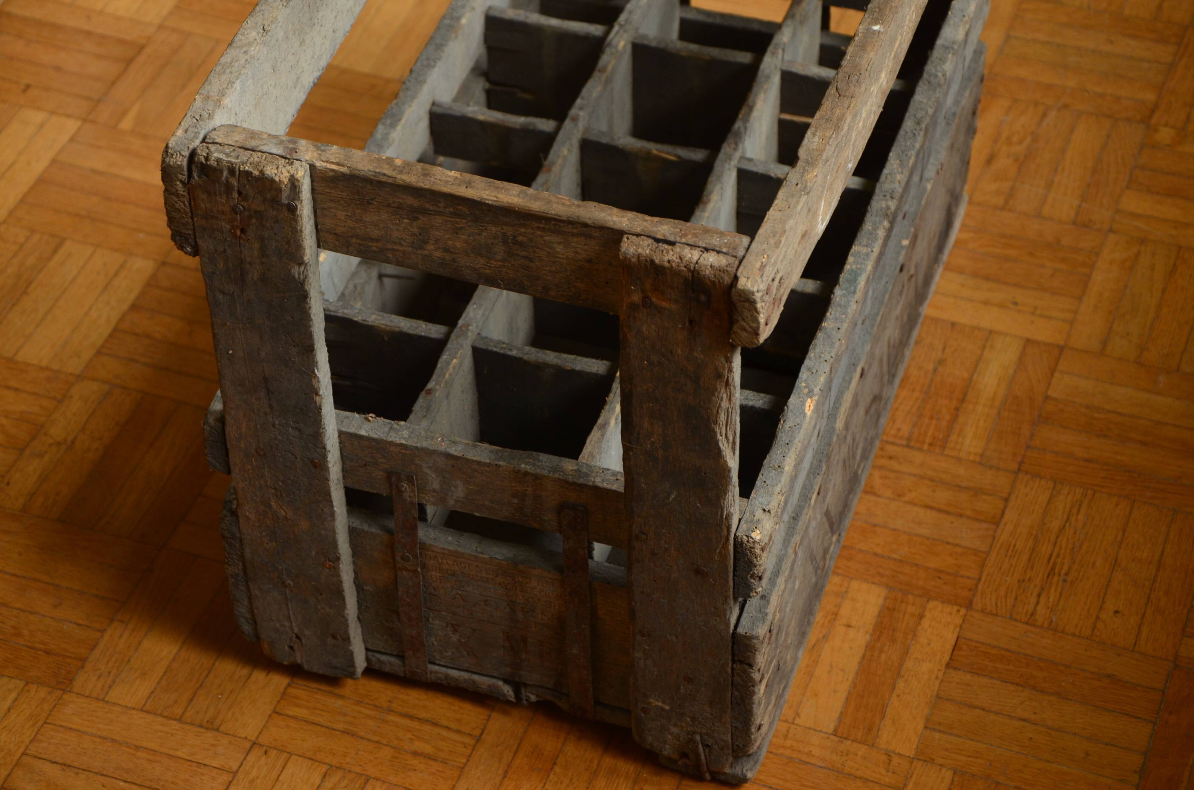 Former wooden crate 20th century brewery